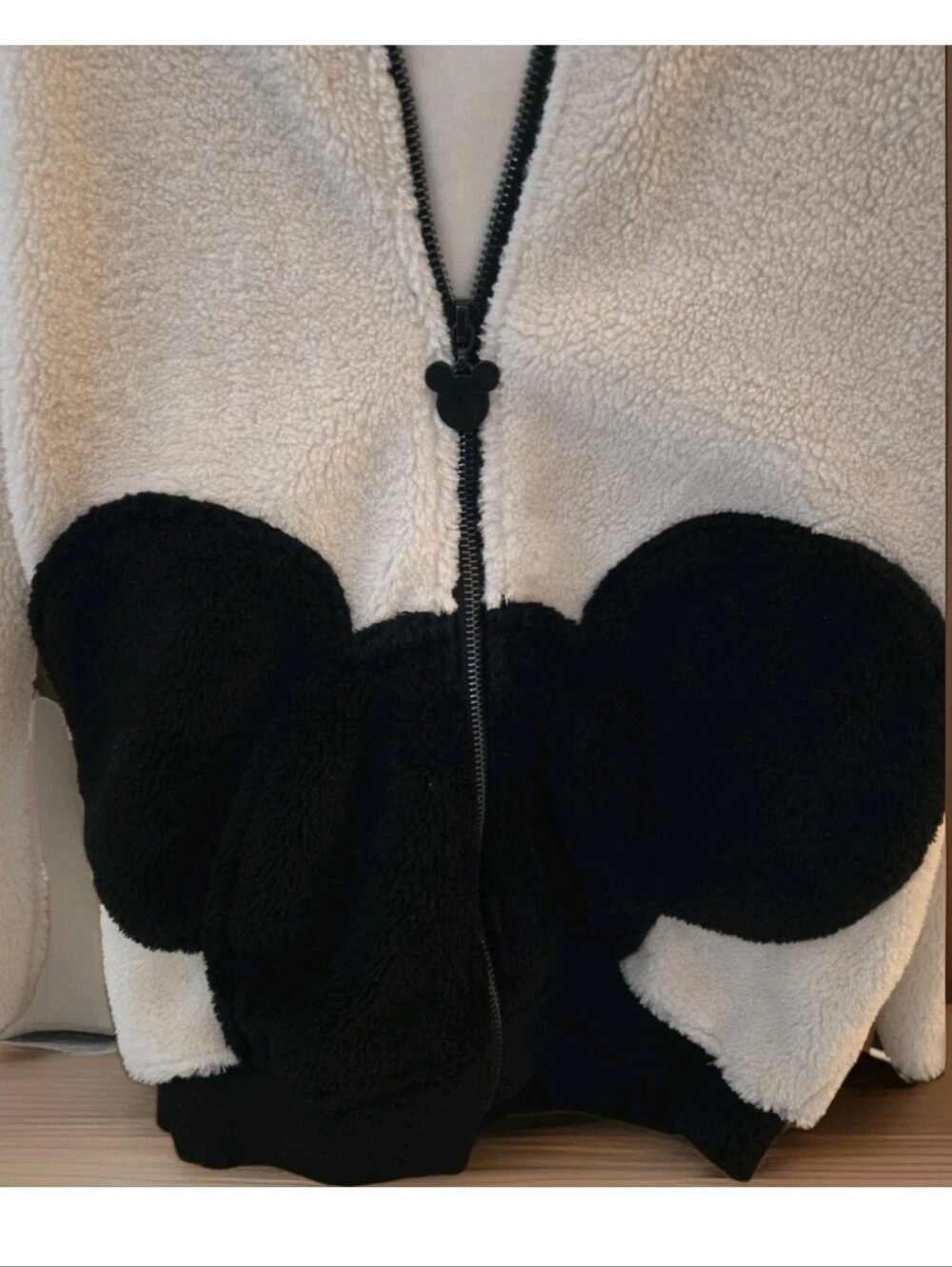 Kid's Forever 21 Disney Hidden Mickey Mouse Soft Sherpa Jacket Sz: 11/12